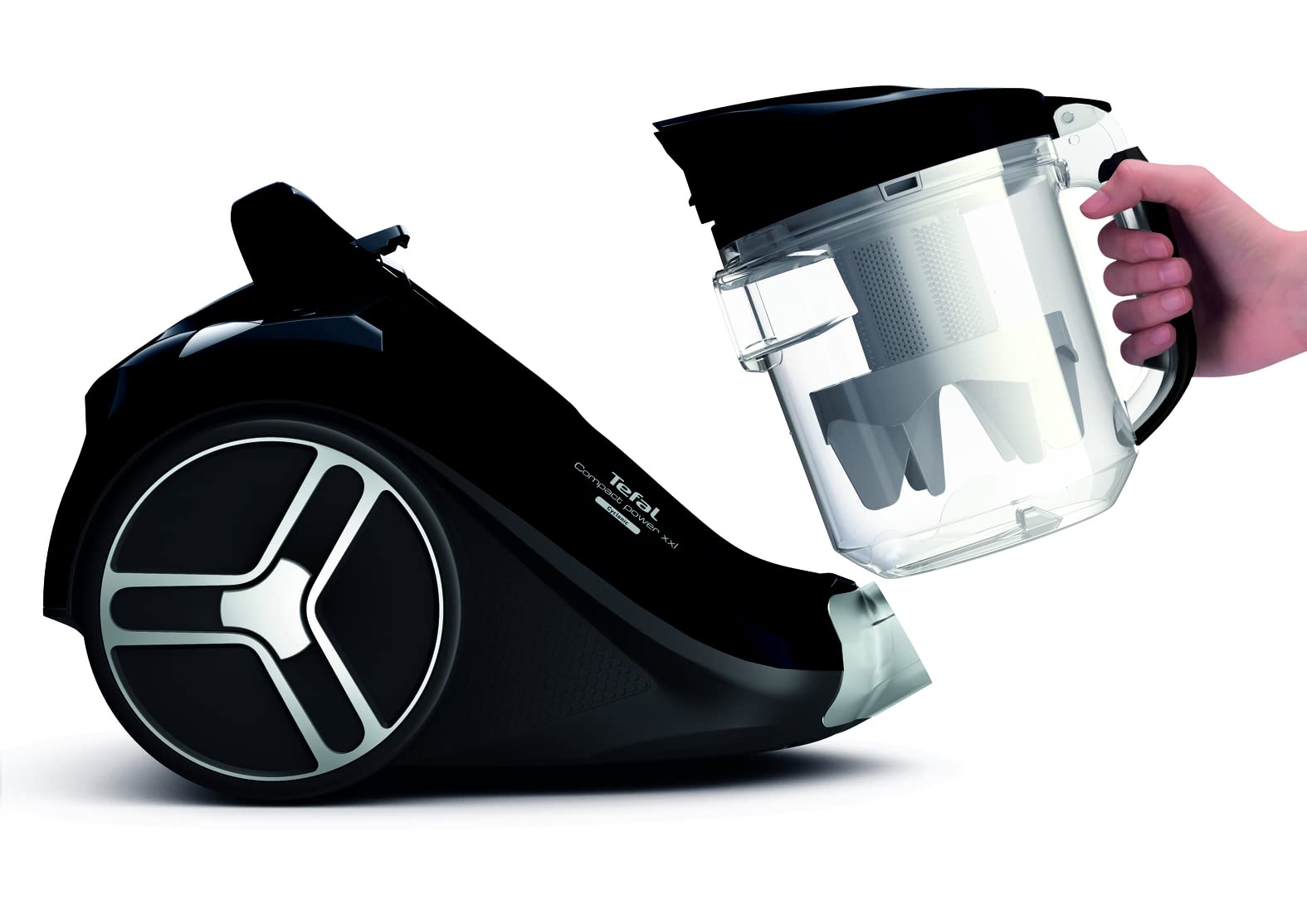 Tefal Compact Power XXL Bagless Vacuum Cleaner, 2.5 Litre , Black/Silver (OPEN-BOX) Tefal Compact Power XXL Bagless Vacuum Cleaner, 2.5 Litre , Black/Silver (OPEN-BOX)